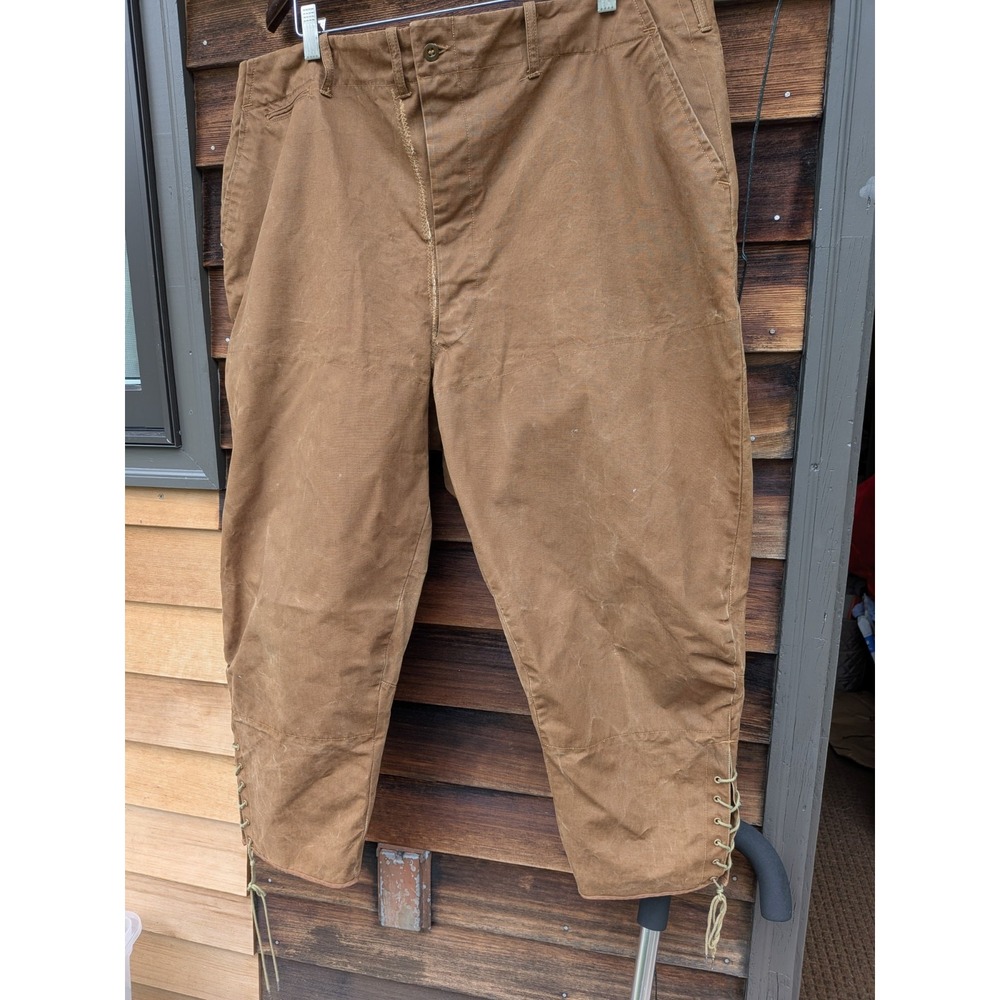 Vintage 40s 50's Sanfordized Duxbak Utica Canvas Hunting Riding Fishing Pants